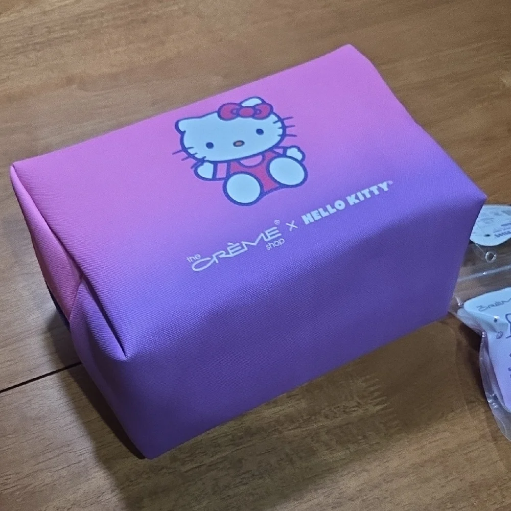 Hello Kitty Pink and Purple Cosmetic Bag‎